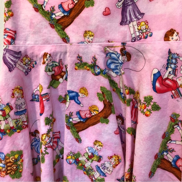 Girls Handmade Wraparound Nostalgic Dress - Picture 10 of 12